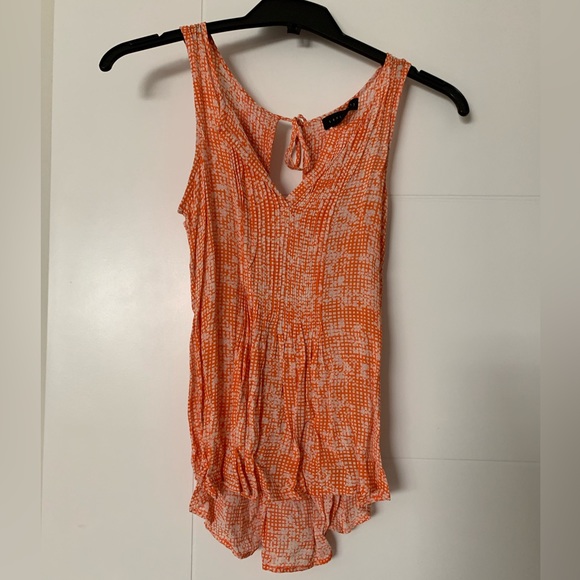 Sanctuary top orange and white XS - Picture 2 of 3